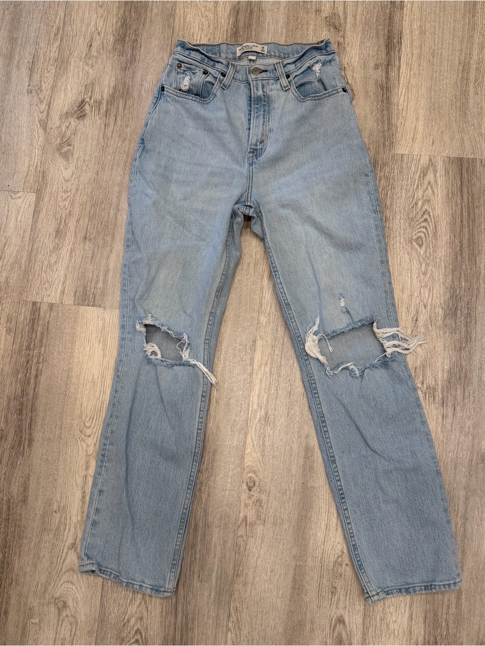 Abercrombie & Fitch The 90s Straight Ultra High Rise Curve Love Jeans 26/2S